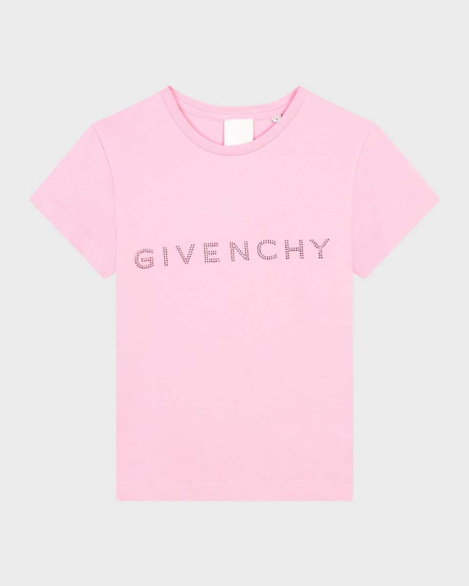 Girl's Embellished Classic Logo-Print T-Shirt, Size 8-14