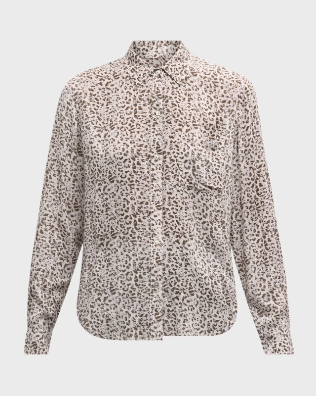 Cheetah Josephine Button-Front Shirt