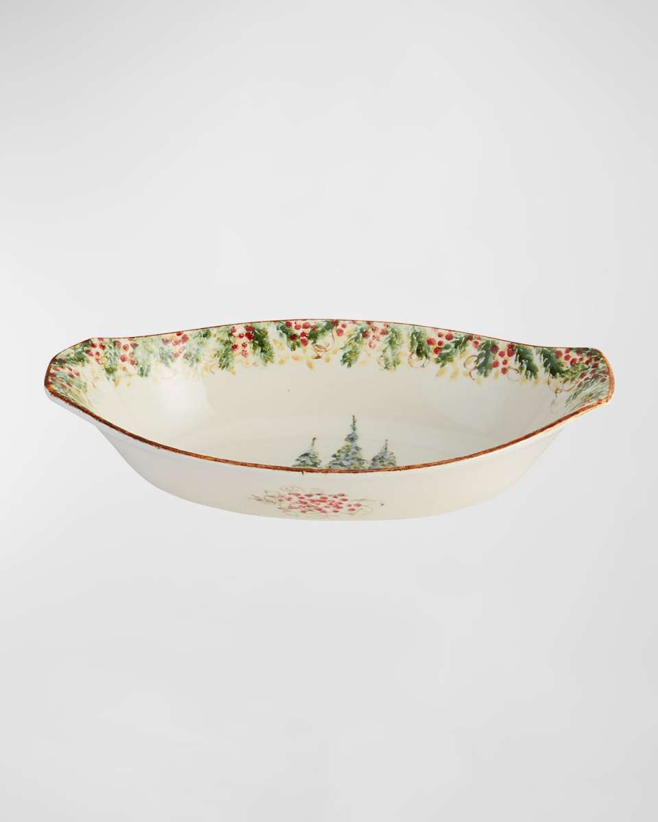 Natale Oval Serving Bowl