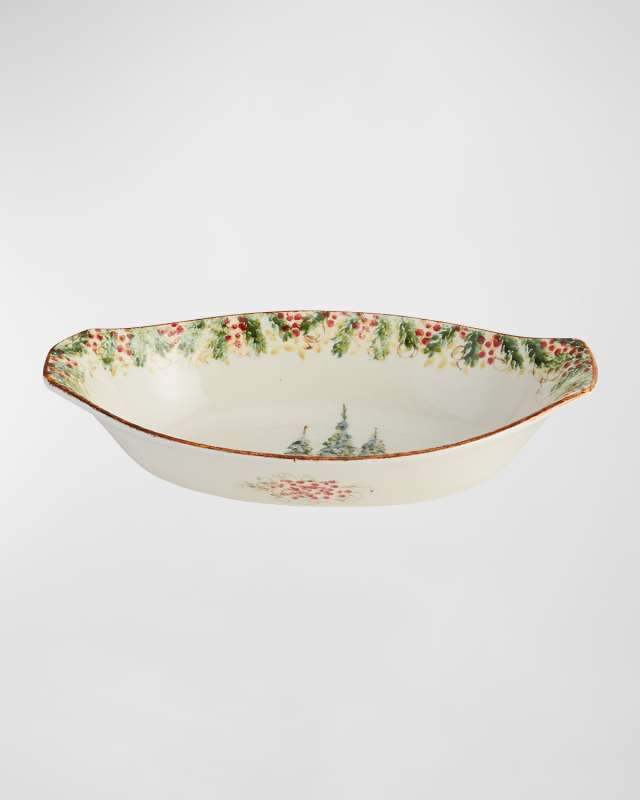 Natale Oval Serving Bowl