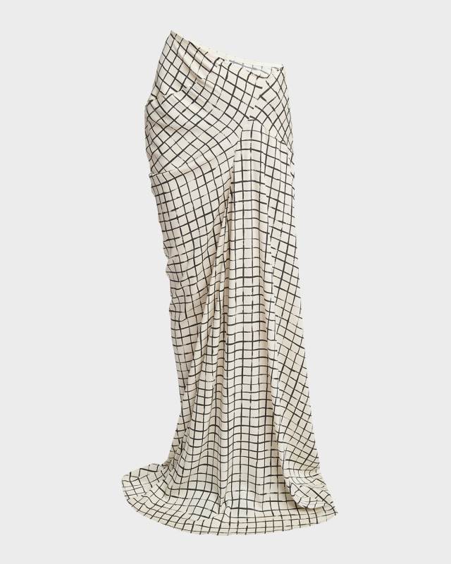 Saren Asymmetric Draped Maxi Skirt