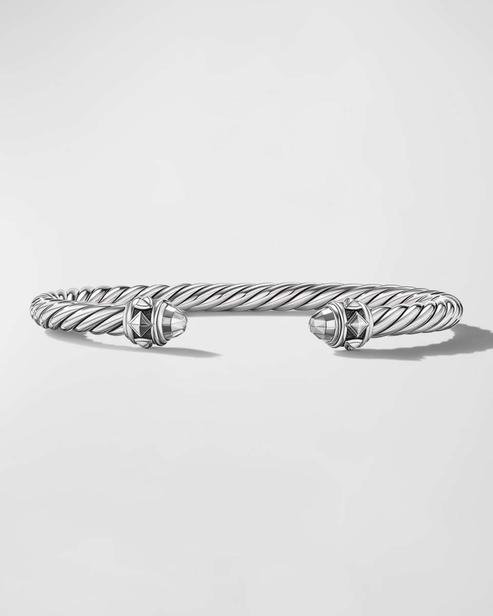 5mm Renaissance Cable Bracelet in Blackened Silv