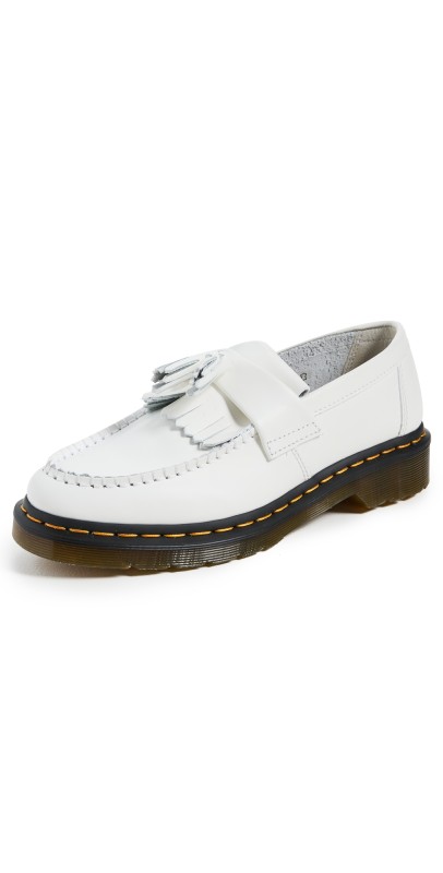 Dr. Martens Adrian YS Tassel Loafers White