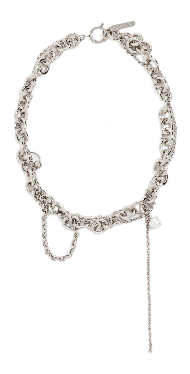 Justine Clenquet Lucy Necklace Palladium