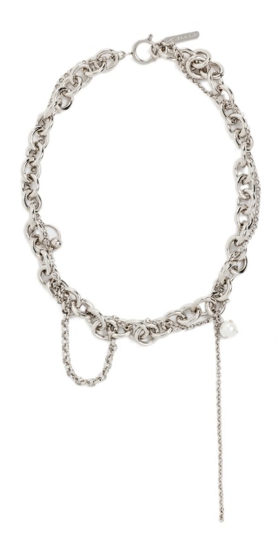 Justine Clenquet Lucy Necklace Palladium