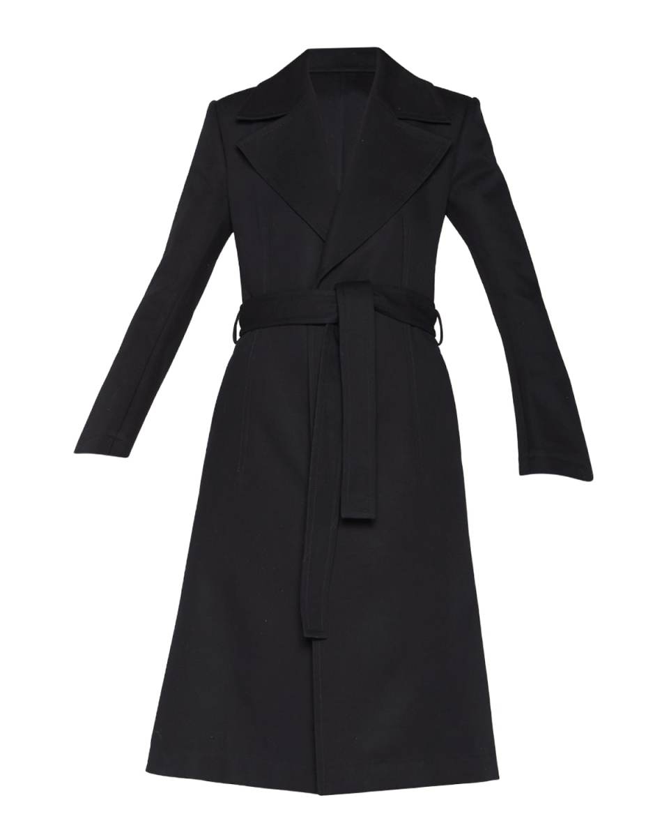 Belted Cotton Canvas Trench Coat