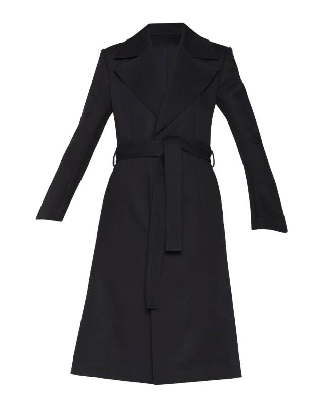 Belted Cotton Canvas Trench Coat