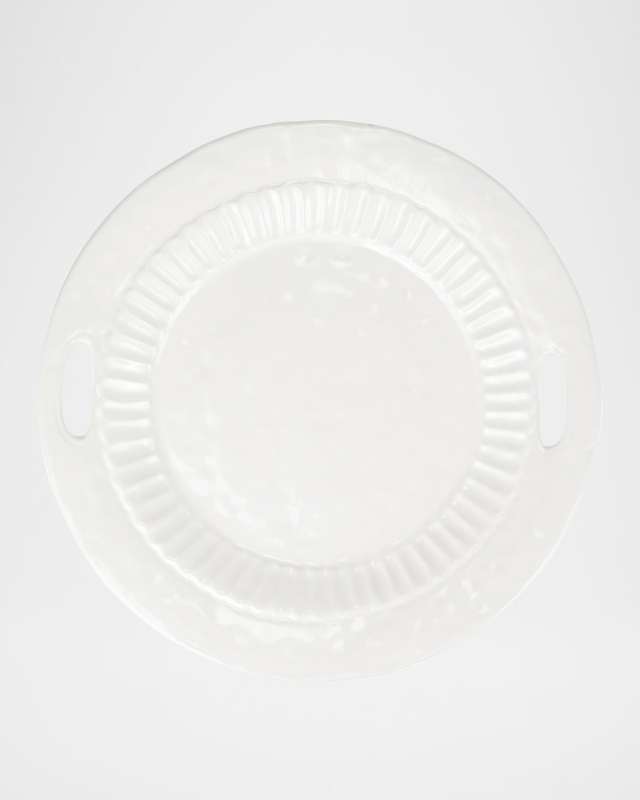 Pietra Serena Handled Round Tray