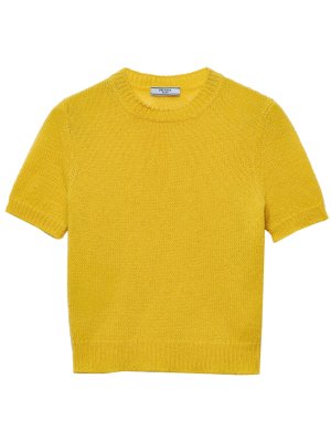 PRADA short-sleeve cashmere sweater