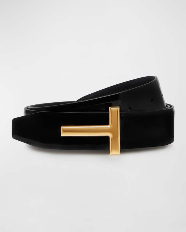 T Buckle Patent to Smooth Leather Belt