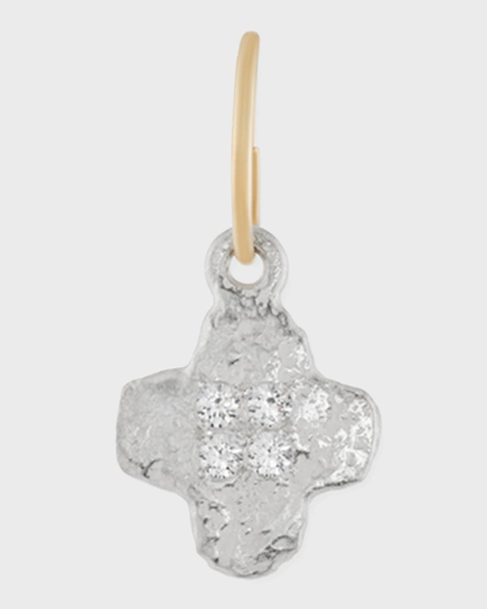 Tiny Old Money Cruz Single Earring with Stones
