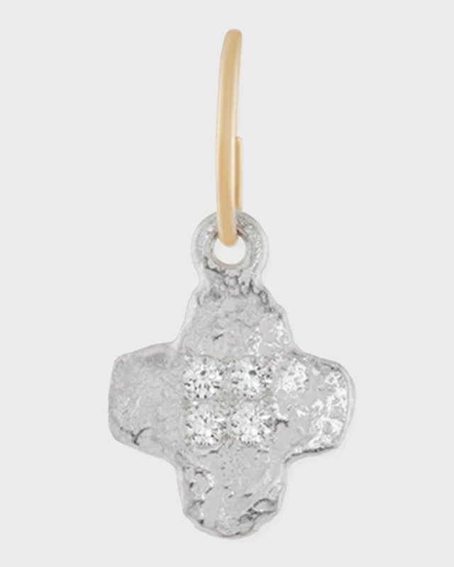 Tiny Old Money Cruz Single Earring with Stones