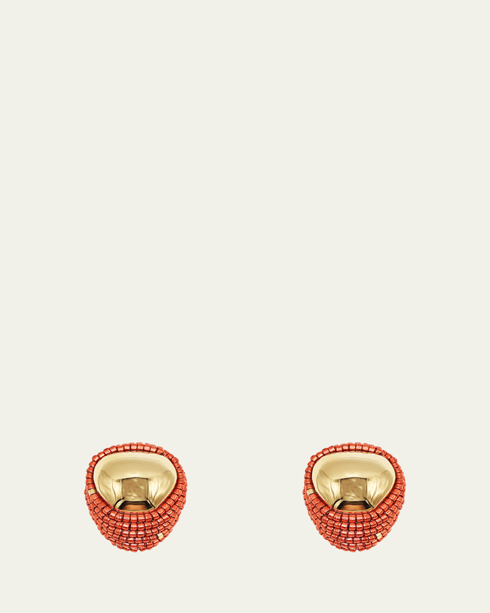 Really Mini Beaded Sole Earrings