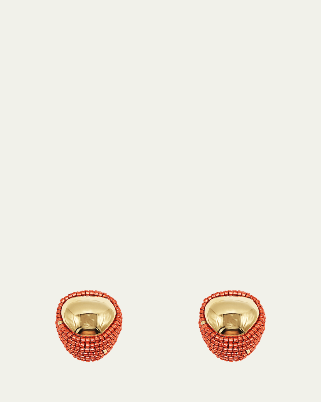 Really Mini Beaded Sole Earrings