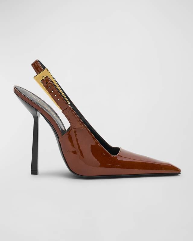 Lee Patent Slingback Pumps
