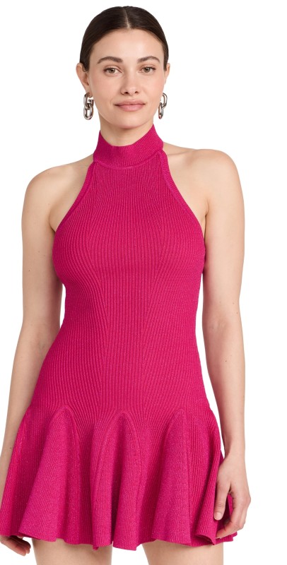 Retrofête Quinn Dress Metallic Fuchsia