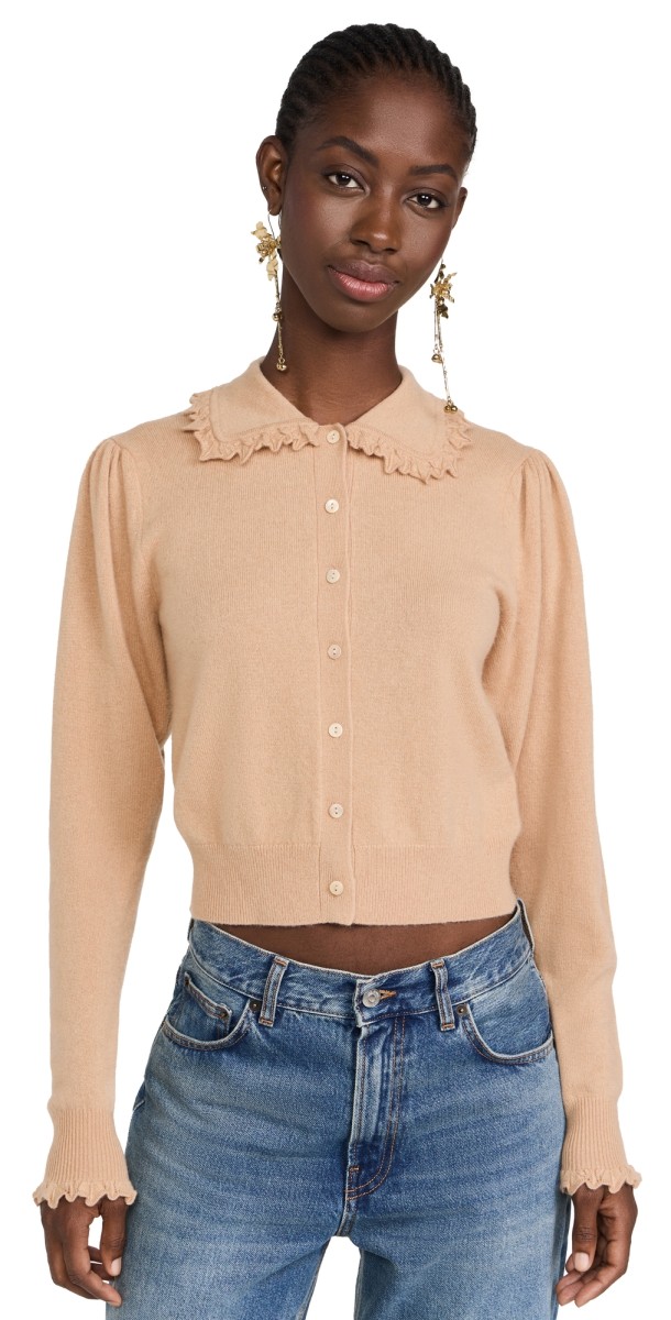 Ulla Johnson Kalila Cashmere Cardigan Camel