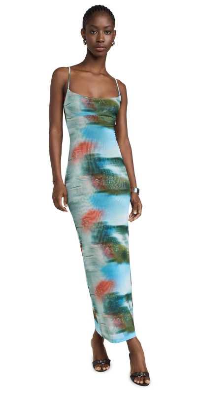 Miaou Thais Dress Motion Blue
