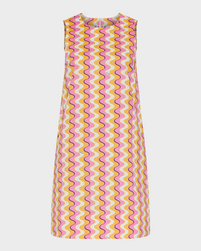 Morina Wavy Striped Cotton Poplin Dress