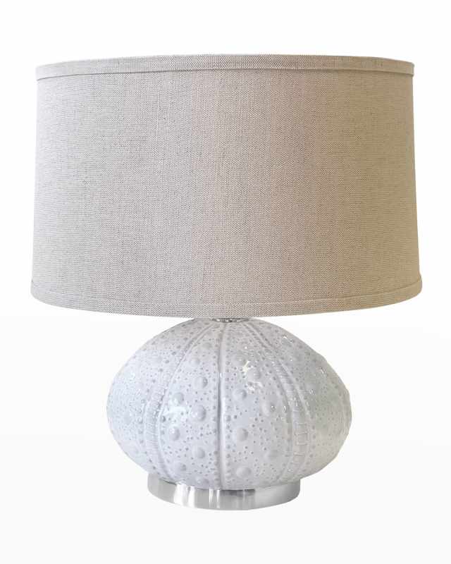 Ceramic Sea Urchin 18" Table Lamp