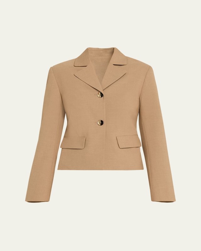 Fitted Melange Blazer
