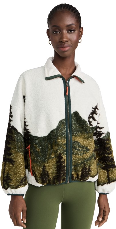 THE GREAT Outdoors The Plush Terrain Full-Zip Jacket Mountain View Landscape