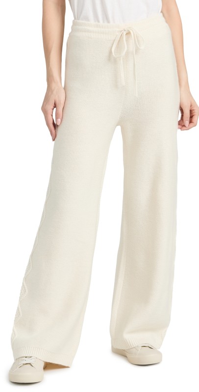 Splendid Dakota Cable Pants White Sand
