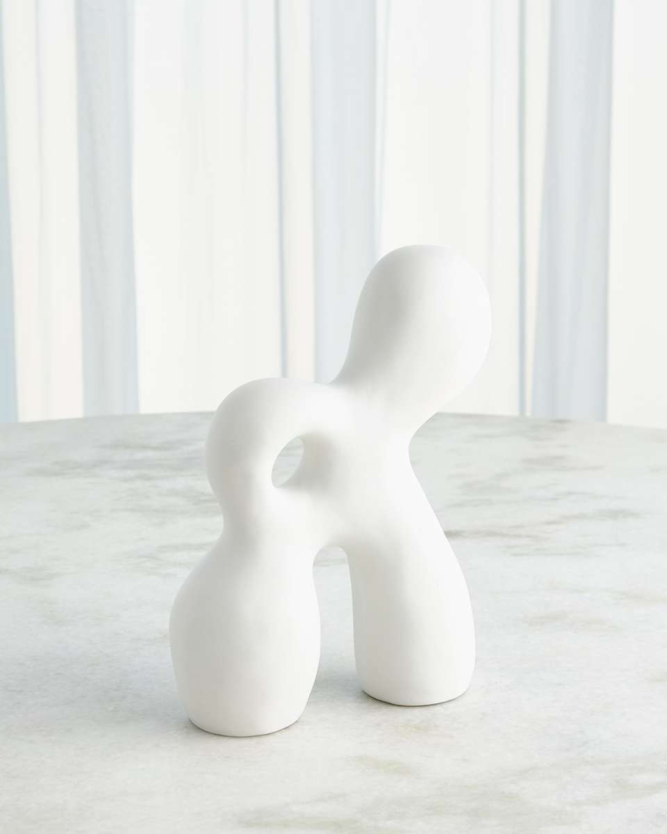 Ronan Matte White Sculpture, Small
