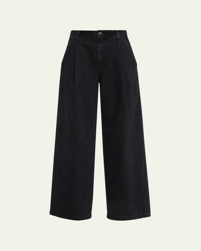 Ellis Pleated Denim Trousers