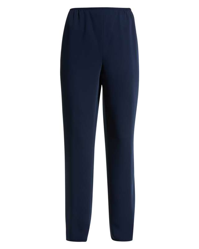Suzette Crepe Straight-Leg Pants