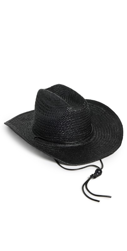 Lack Of Color The Outlaw II Straw Hat Black