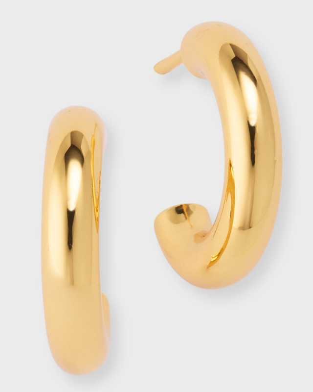 Mini Huggie Hoop Earrings with High Polish