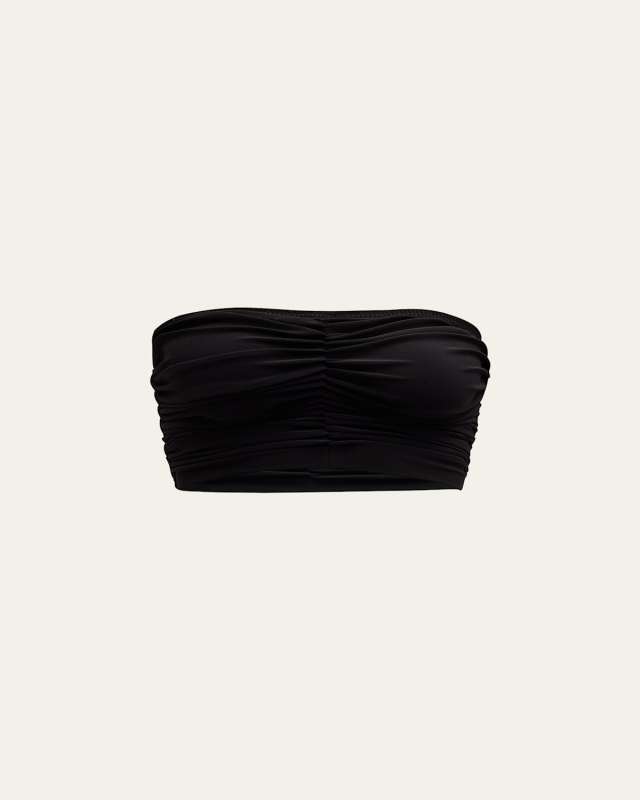 Cropped Slinky Bra Bikini Top