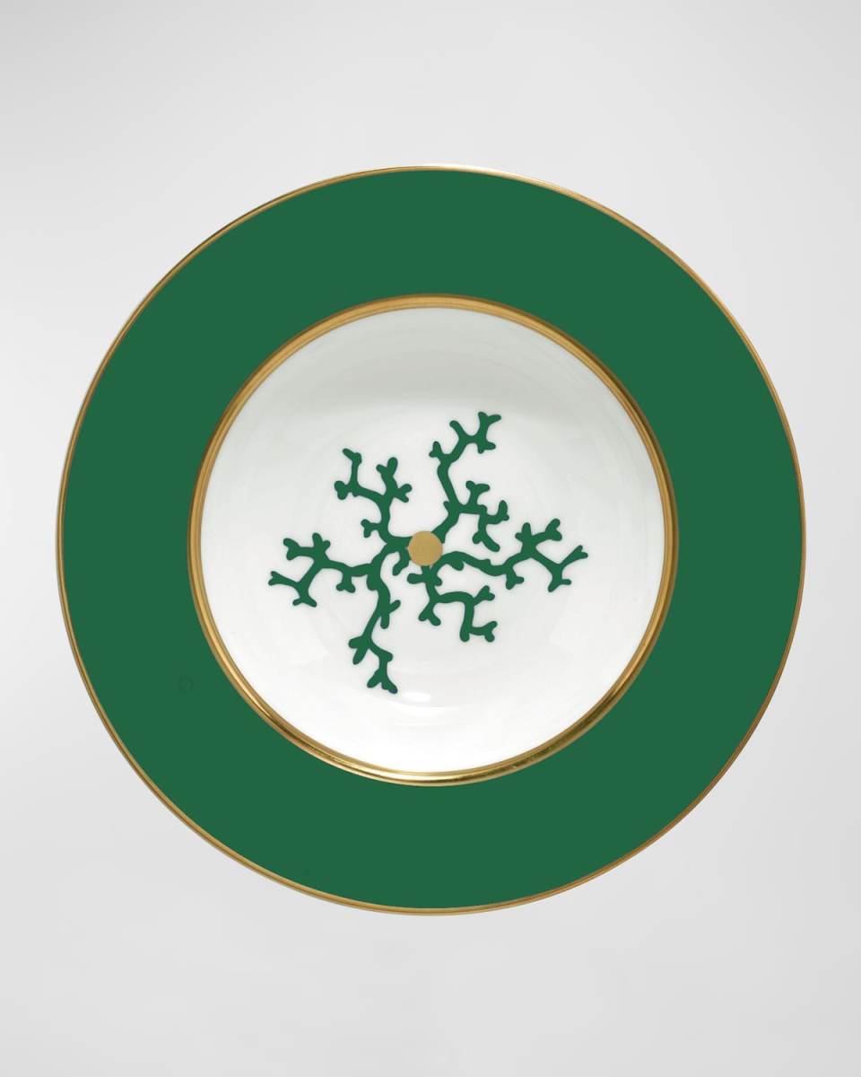 Cristobal Emerald Rim Soup Plate