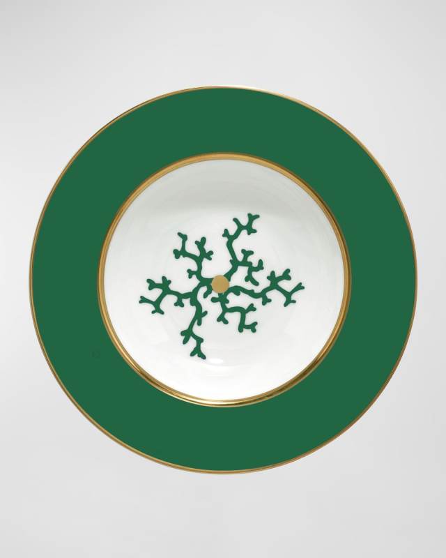 Cristobal Emerald Rim Soup Plate