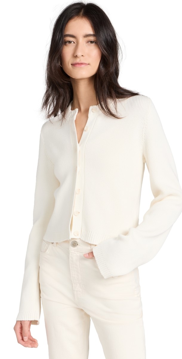 Laigne Rib Cardigan Cream
