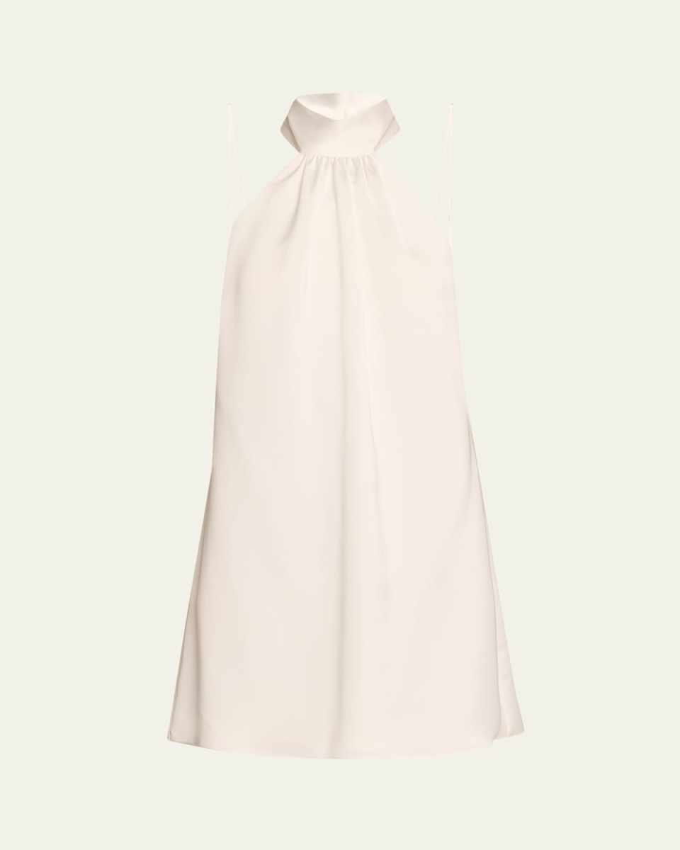 Sam Ruched Halter Mini Dress