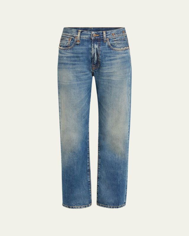 Mid-Rise Boyfriend Jeans