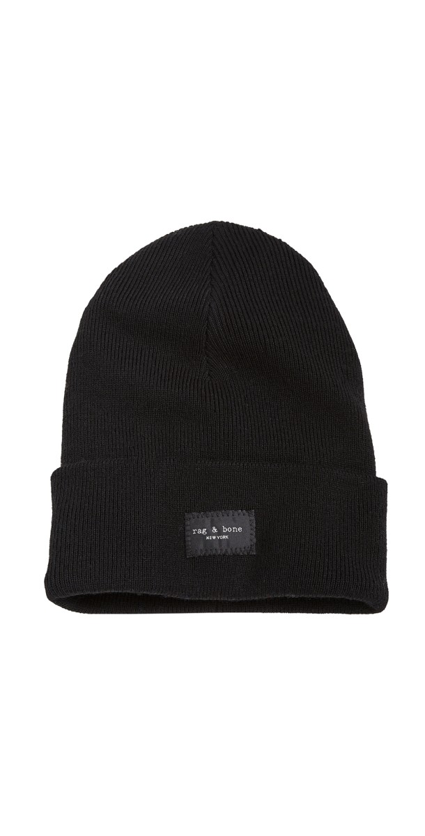 rag & bone Addison Beanie Black