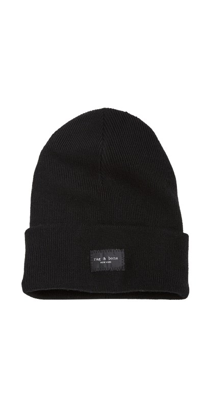rag & bone Addison Beanie Black