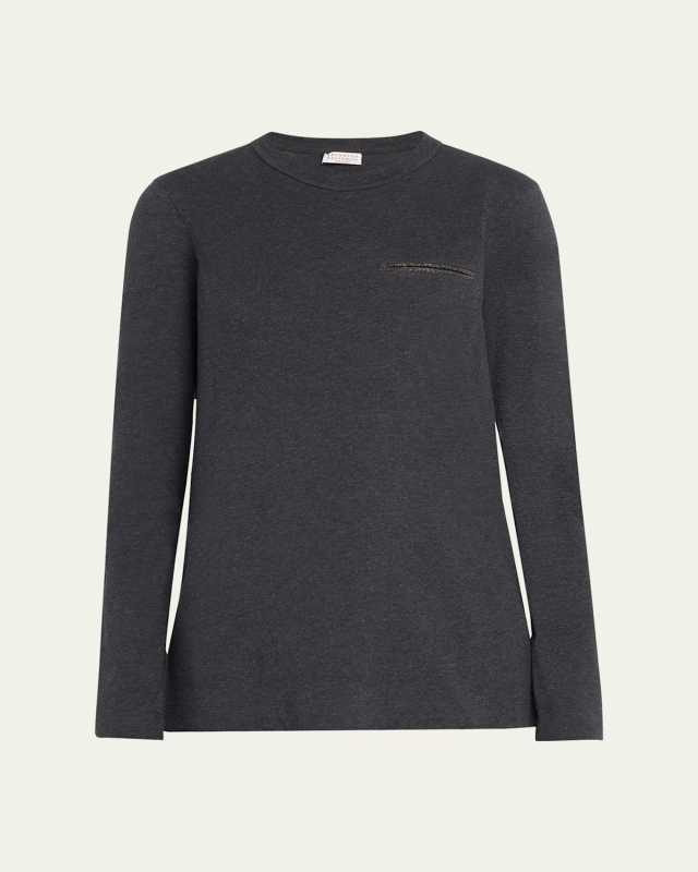 Monili-Pocket Long-Sleeve T-Shirt