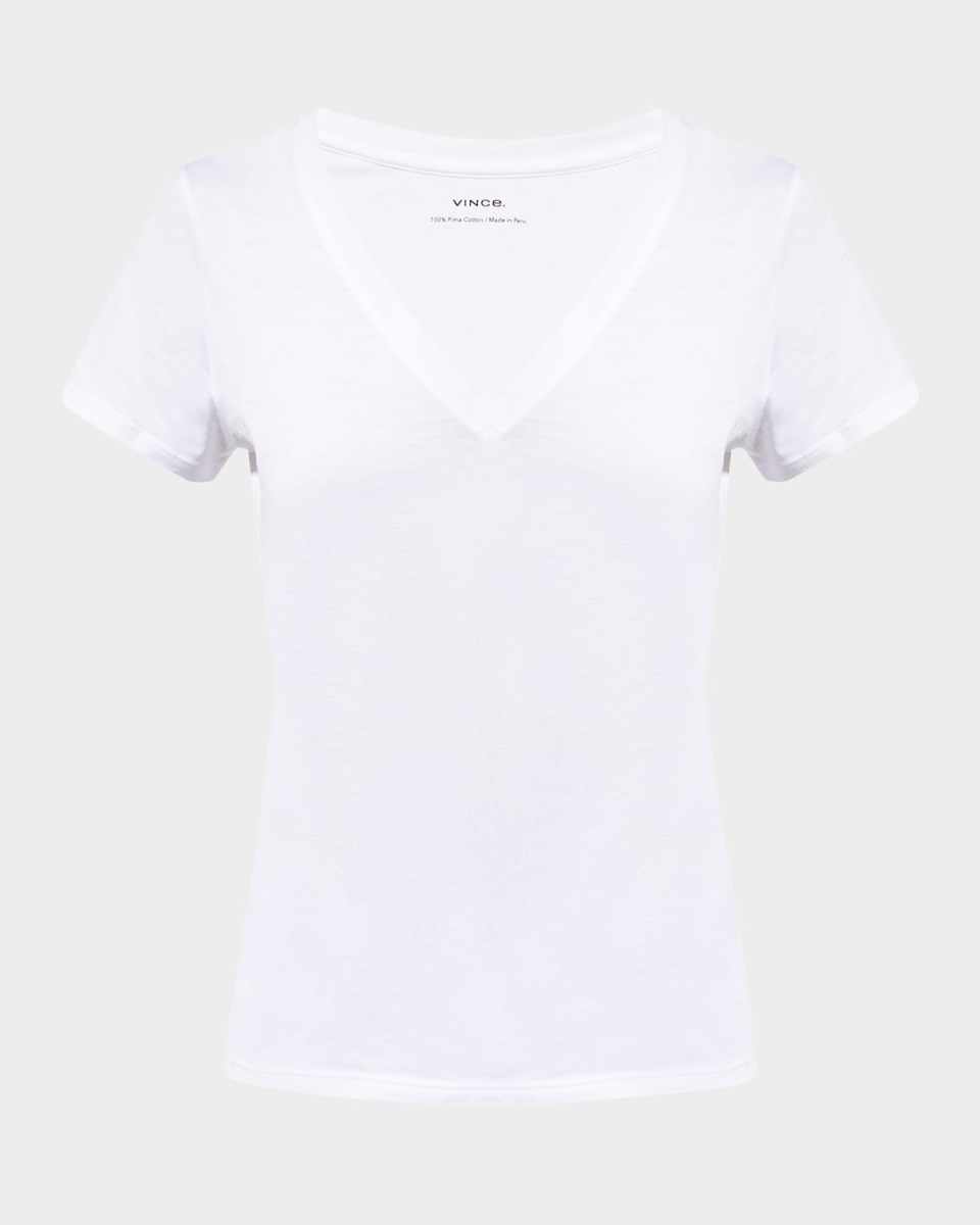 Essential Pima Cotton V-Neck T