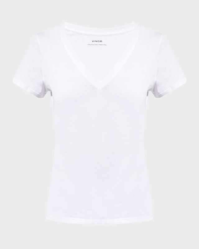 Essential Pima Cotton V-Neck T