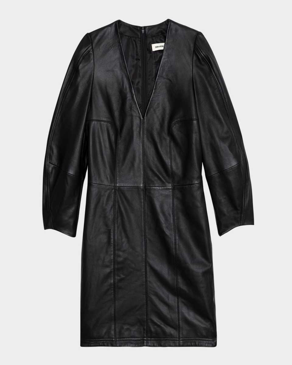 Rean Leather Mini Dress
