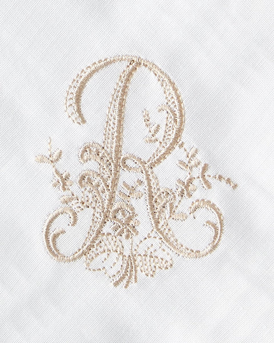 Initial Monogrammed Dinner Napkins, Set of 4
