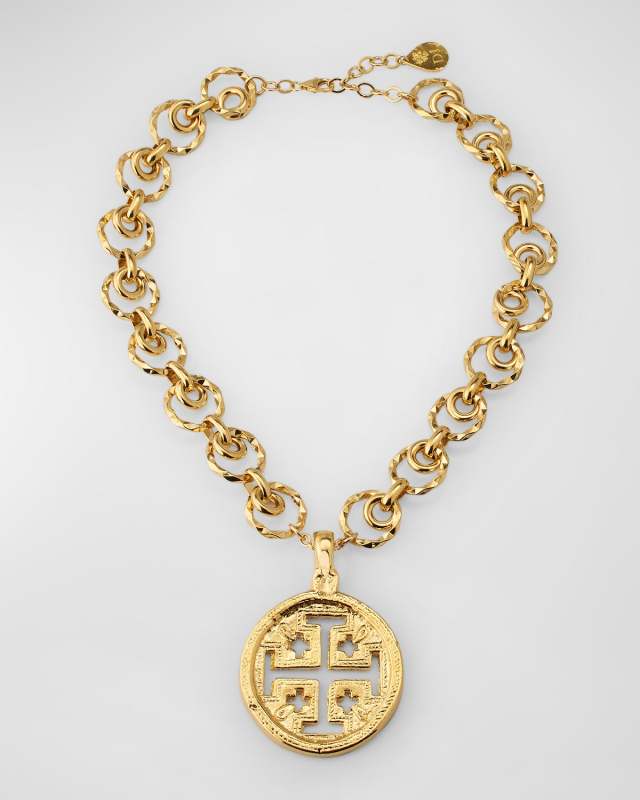 Cross Medallion Necklace