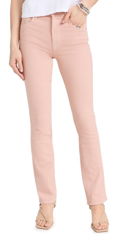 MOTHER The Insider Hover Jeans Peach Parfait