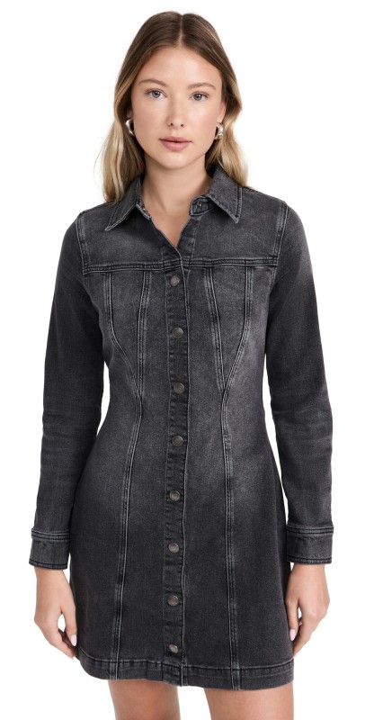 DL1961 Payton Long Sleeve Denim Dress Lt Nightshade (Vintage)