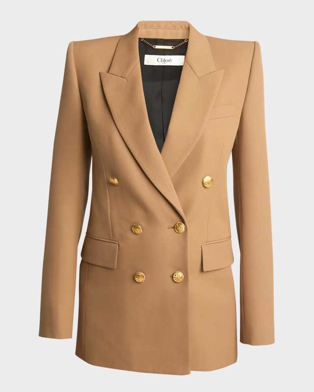 Grain De Poudre Wool Blazer Jacket