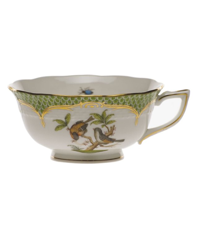 Rothschild Bird Green Motif 12 Tea Cup